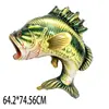 Nuevo producto transfronterizo: Globo de Papel de Aluminio con Forma de Lobina Negra de Boca Grande Americana, Globo Decorativo para Fiesta Temática de Pesca