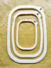 Peças de Máquina de Bordado Computadorizado ABS Nylon Aro de Bordado Suporte de Aro Aro Florido Círculo de Flor Oval Retangular