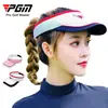 Suministro Directo del Fabricante Pgm Gorra de Golf para Mujer sin Parte Superior Gorra Deportiva Transpirable de Verano Protección Solar
