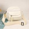 Terciopelo acanalado 2024 Otoño e Invierno Nuevo Moda Simple Color Sólido Bolso de Mujer Bolso Bandolera de Hombro Único Estilo Campus Bolso de Moda Ins