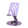 Suporte Metálico para Celular Giratório 360 Graus, Suporte Dobrável Ajustável para Celular de Mesa, Suporte Conveniente para Tablet Atacado