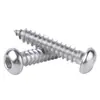 En Stock Tornillos Autorroscantes de Cabeza Redonda con Hexágono Interior de Acero Inoxidable 304 M1.4~M10 Tornillos Autorroscantes de Cabeza Plana con Hexágono Interior