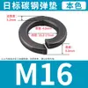 Arandelas de resorte ennegrecidas Grado 8, Arandelas de alta resistencia, Negras, Estándar Nacional, Estándar Japonés, M2M2.5-M36