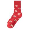 Nuevos calcetines rojos grandes de otoño e invierno con el mismo calcetín del año de la serpiente del libro rojo ins tendencia este año calcetines de tendencia de vida algodón calcetines Zhuji al por mayor