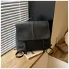 Mochila de Viagem Estilo Retro Simples para Mulheres, Horizontal, Couro Macio, Aba com Fivela, Bolsa Estilo Pasta Adequada para Sair