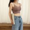 Versión de calidad espalda bonita niña ropa interior deportiva para mujer sujetador chaleco inalámbrico push up top tubo grueso para mujer