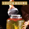 Frasco de Vidrio Almacenamiento de Cocina Frasco Sellado Engrosado Gran Capacidad Frasco Sellado Transparente para el Hogar Frasco de Cáscara de Mandarina Almacenamiento