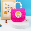 Bolso Bandolera Vanguardia para Hombro Niños Bandolera Bolso de Mano Perla Burbuja Bolso Bandolera de Silicona para Hombro Bolso Gelatina