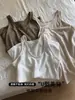 Camisola de algodón y lino blanca para mujer, prenda interior de verano, se puede usar como capa exterior, top sin mangas holgado y relajado