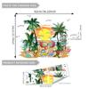 M16541-Kx Lindo Pegatina de Pared Animal Atardecer en la Playa Curativa Decoración de Pared Pegatina Decorativa Autoadhesiva