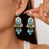 Pendientes de Borla con Lazo de Flor de Aguja Plateada Estilo Palacio Modernos Elegantes Versátiles Lujo Accesible Pendientes de Gama Alta para Mujer