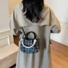 Bolso Pequeño de Cuadros de Alta Gama para Mujer 2025 Nuevo de Moda Tendencia Plegado de Mano Bolso Nube Versátil de Verano Bolso Cruzado