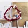 Cuerda para el pelo de goma Banda para el pelo Accesorios para el pelo Diadema Banda de goma Nueva Banda de frijol Banda para el pelo de perla Diadema Lazo para el pelo fresco y dulce