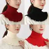 Cuello Desmontable Otoño e Invierno para Mujer Cuello Desmontable Versátil Calentador de Cuello Tejido Suéter Desmontable Cuello Alto Protector de Cuello Calentador de Cuello Jersey de Punto