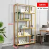 Expositor de chão com prateleiras, estante simples multicamadas para armazenamento na sala de estar, estante de livros, suporte para flores, cosméticos, decoração de luxo leve