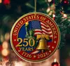 Produto Novo Transfronteiriço Estados Unidos 250º Aniversário Enfeite de Sino Acrílico