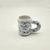 Taza de Neumático de Celebridad de Internet de Lujo Ligero Taza de Oreja Grande Ins Taza Universal de Caramelo de Espino Cerámica Taza de Café Gruesa Douyin
