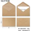 Sobre de papel kraft transfronterizo simple, en blanco, estilo occidental, triangular, con pegamento de saliva, estilo europeo, para tarjetas de felicitación, venta al por mayor
