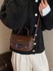 Bolso de silla de montar a cuadros de nicho para mujer 2023 nueva moda de otoño e invierno bandolera bandolera para el día a día