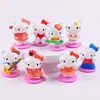 Figuras Decorativas de Pastel de Plástico de Vinilo con Forma de Huevo de Dibujos Animados para Fiestas de Cumpleaños Infantiles, Mesas de Postres y Decoraciones para Hornear
