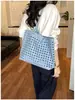 Bolso de Mano Tejido Hueco para Mujer 2026 Nuevo Estilo Francés Estilo Perezoso Gran Capacidad Bolso de Hombro Cruzado Versátil para Verano