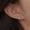 Pendientes de Plata de Ley S999 Candado Ruyifu Animal del Año Nuevo 2025 Pendientes Retro Pendientes Cierre de Rosca Mayoreo