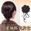 Adereço de Cabelo Trendy Dragon Whisker Bun com Presilha, Anel de Cabelo Realista, Coque Elegante de Alto Volume com Textura Natural