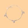 Pulsera plateada simple geométrica superventas mercancía de puesto joyería pequeña exquisita moda para damas venta al por mayor pequeños regalos