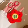 Llaveros de Peluche para Año Nuevo y Festival de Primavera, Adornos Rojos Festivos de la Suerte del Año del Caballo, Llaveros para Puestos Callejeros al por Mayor