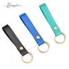Accesorios de llavero DIY hechos a mano, personalizados, simples, de cuero PU, accesorios creativos de moda para parejas, colgante, venta directa de fábrica