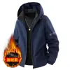 Jaqueta masculina com capuz removível 2026 jaqueta de primavera/outono para homens, estilo coreano, corte justo, cor sólida, casual, versátil, com bolsos com zíper