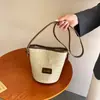 Bolso Cubo Tejido Casual Vintage de Nicho para Mujer 2026 Nuevo de Moda Bolso de Hombro de Nicho