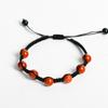Color Cristal Siete Cuentas Pulsera de Comercio Transfronterizo Pulsera de Cuentas de Piedra Pulsera de Piedra Ágata Dongling Verde Joyería