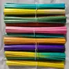 Tiras de Bambu Coloridas Artesanais Jardim de Infância DIY Tecelagem Tiras de Bambu Tingidas Ventilador de Bambu Trançado Pacote de Material para Barco de Bambu Trançado Fatias de Bambu