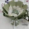 Frete Grátis Buquê Semi-Acabado Aniversário Flores Criativas Lanches Gipsofila Flores de Papel de Seda Shengyue