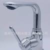 Grifo para lavabo de acero inoxidable de alto estándar con electrochapado, giratorio 360 grados, mezclador de agua fría y caliente, fabricado y vendido por nosotros mismos