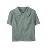 Inno Talla Grande Camisa de Chifón para Mujer Verano Nuevo Slim Dulce Versátil Top 250403