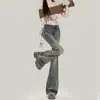 Jeans Acampanados Retro Americanos para Mujer 2025 Nuevo Diseño de Principios de Otoño Adelgazantes Elásticos Bootcut