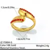 Anillo de Acero Titanio Zirconia Forma de Gota Europea y Americana Diseño de Diamante Incrustado Lujo Ligero Ins Nicho Acero Inoxidable Abierto Ajustable