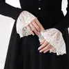 Estilo de Hada Coreana Suave Mangas Falsas de Encaje Mangas Decorativas Dulces para Mujeres con Falda Puños Falsos Fabricante Transfronterizo Venta al por Mayor