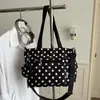 Comércio Exterior 2026 Novo Estilo Coreano Grande Capacidade Versátil Tendência Bolinhas Estilo Preguiçoso Bolsa Tote Bolsa de Ombro Bolsa para o Dia a Dia
