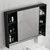 Gabinete de espejo minimalista nórdico, caja de espejo, combinación de gabinete de baño, caja de almacenamiento separada, espejo de almacenamiento de pared para baño
