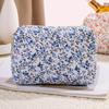 Bolsa de Almacenamiento Floral Grande de Gran Capacidad Transfronteriza Bolsa de Almacenamiento Casual para Viajes al Aire Libre Bolso de Mano Portátil