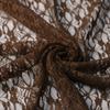 Toque elástico alto macio ceroso brocado tecido bolha amônia tecido de renda florzinha tridimensional base oca camisa roupa íntima calças