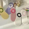 Calcetines Cortos Antideslizantes Invisibles de Color Caramelo para Mujer, Bajos, para Primavera Verano, Estudiante Japonesa, Resistentes al Mal Olor, Sin Costuras, Tipo Mocasín