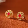 Pendientes de Aleación de Cobre, Pendientes Pequeños Exquisitos y Elegantes para Mujer, Pendientes Versátiles para el Viaje Diario, Lujo Ligero y Sensación de Alta Gama