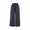 Pantalones casuales ligeros de verano para mujer, nuevo estilo 2026, pantalones cómodos para casa, pantalones Yamamoto de cintura alta elástica, algodón
