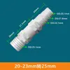 Adaptador Plástico para Mudança de Tamanho de Mangueira, Conector Reto de Duas Vias para Tubos de Água, Conector Reto com Barbante 6/8/10/12mm