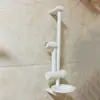 Delishun Lift Juego de Ducha Barra Elevadora para Baño Sugerencia de Instalación Colgador de Baño Barra Fija Ajustable