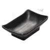 Melamina estilo japonés tazón para condimentos negro plato para salsa plato para mojar olla caliente esmerilado plato para bocadillos plato frío plato para salsa de soya plato para vinagre plato para sabor